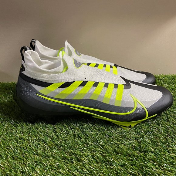 Nike Vapor Edge Elite 360 Flyknit Football Cleats White Volt DQ3558-071 Men 12 main image 7